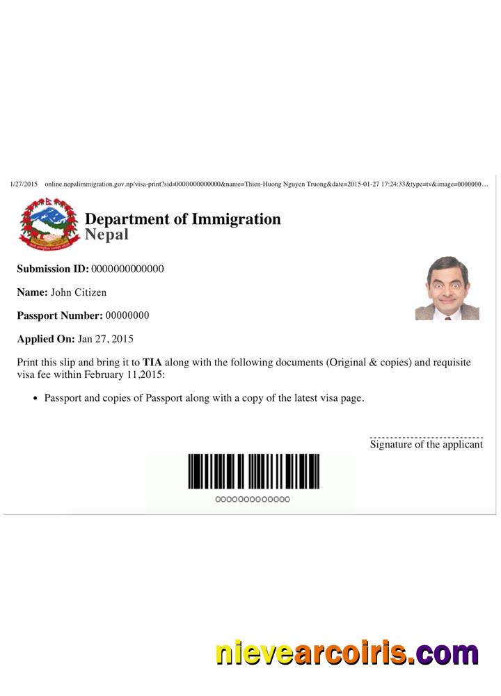 NEPAL e-visa